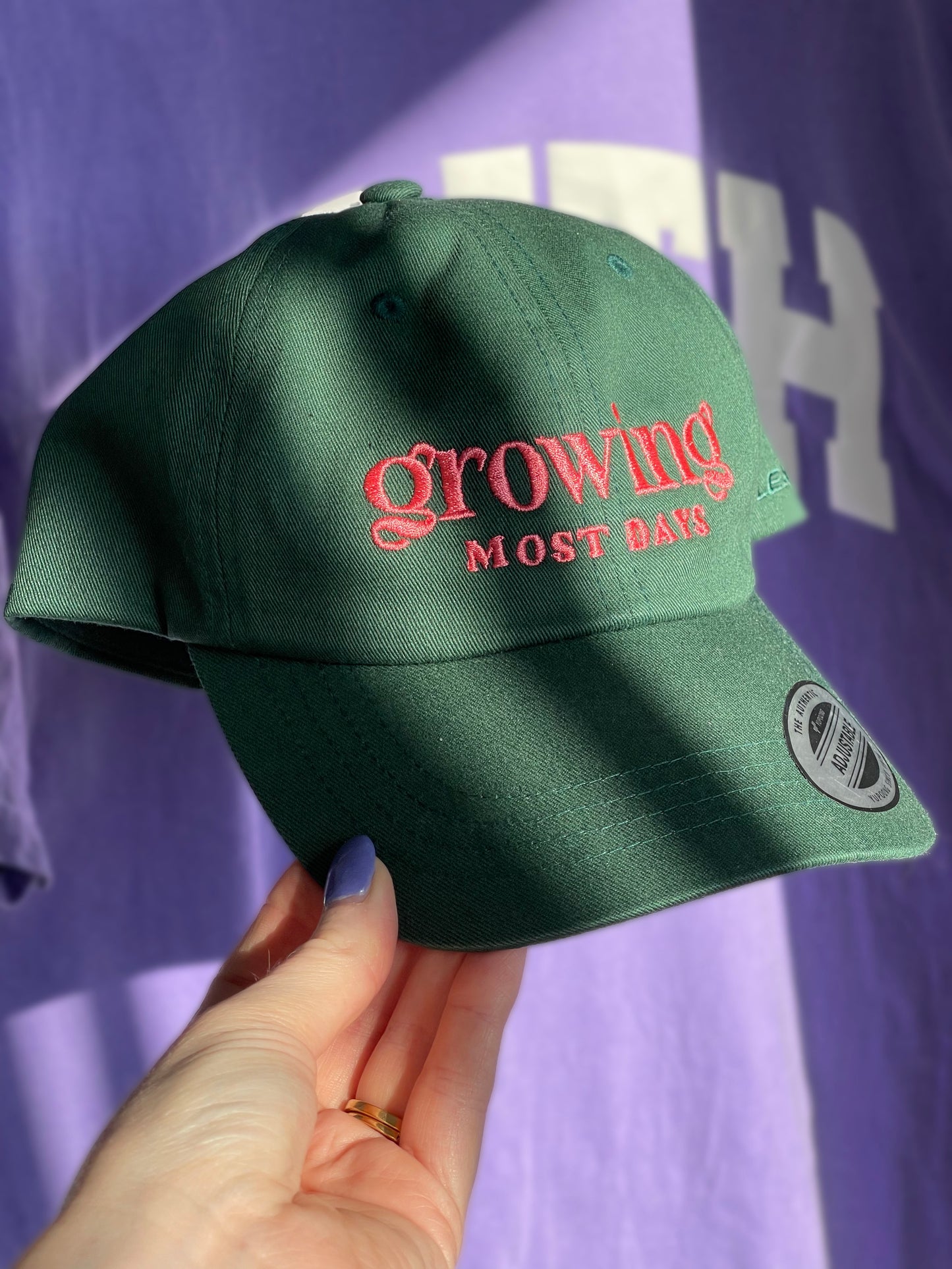 Growing Most Days Dad Cap