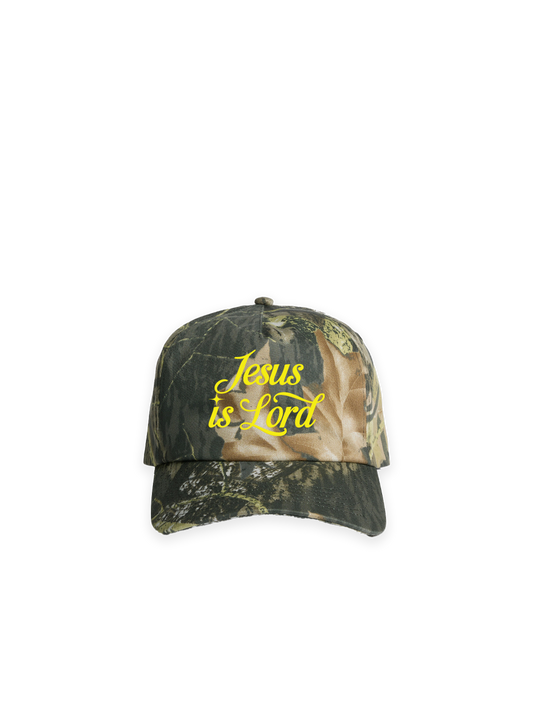 Jesus Is Lord Camo Cap