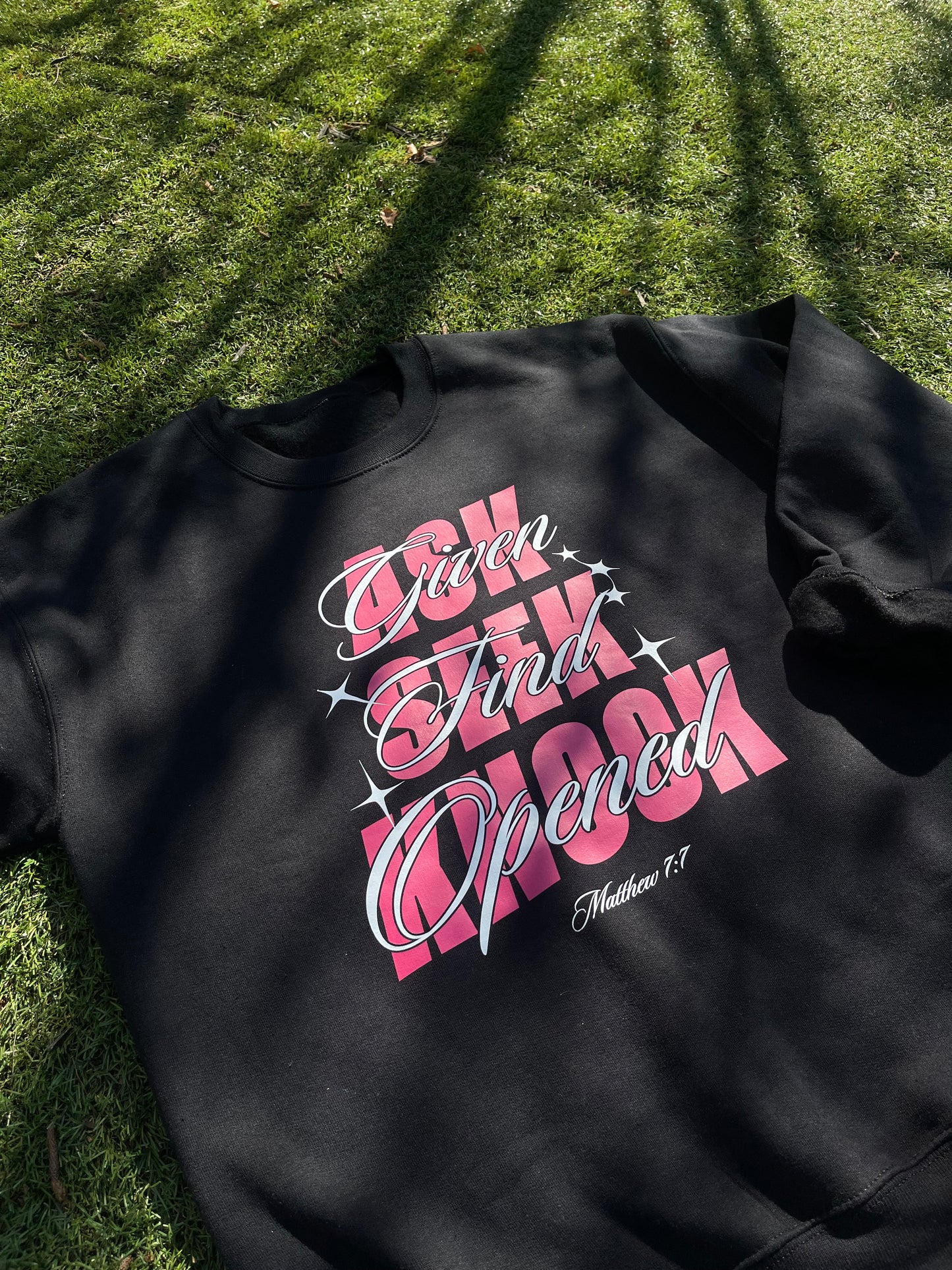 Ask Seek Knock Sweatshirt