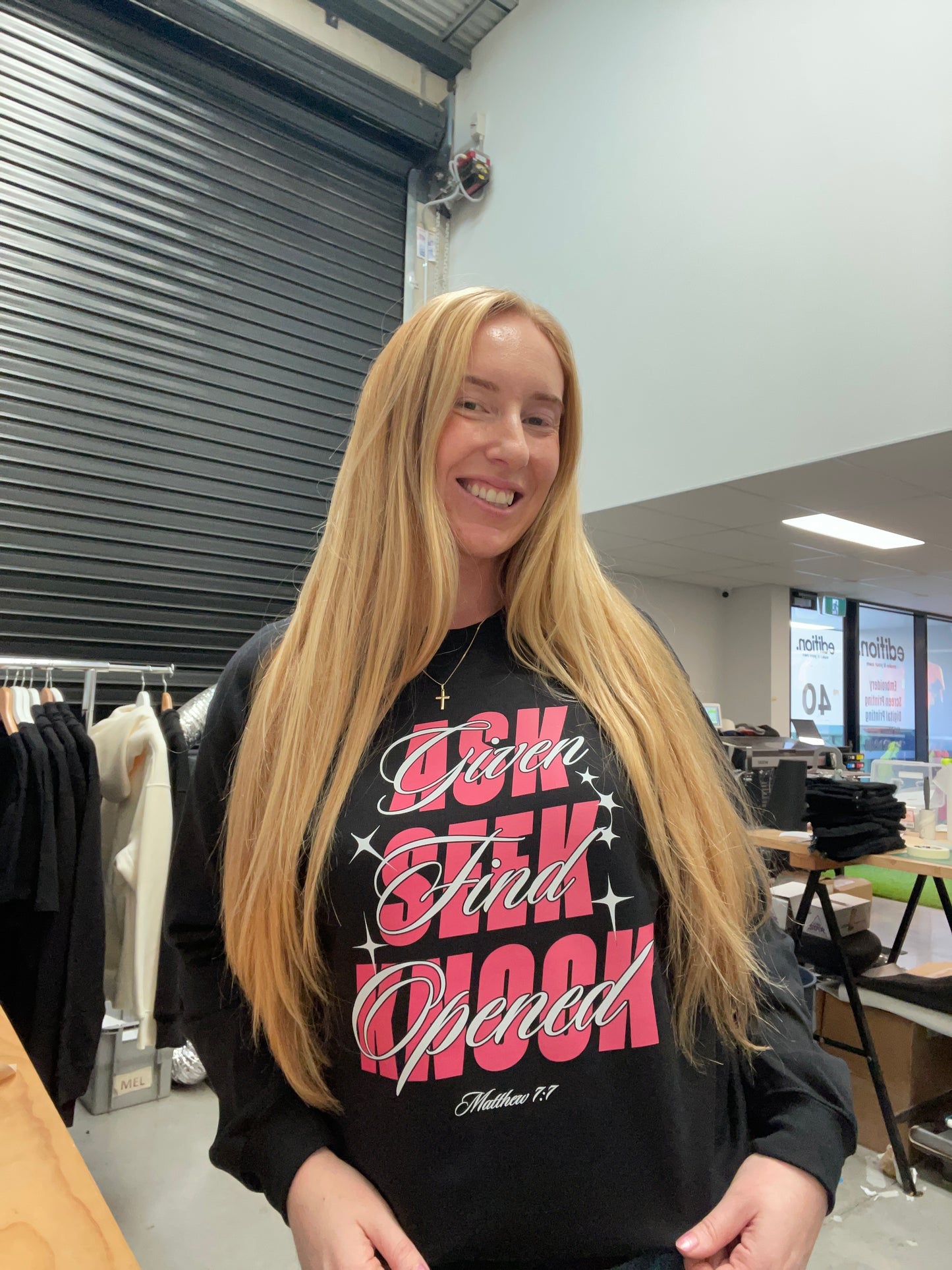 Ask Seek Knock Sweatshirt