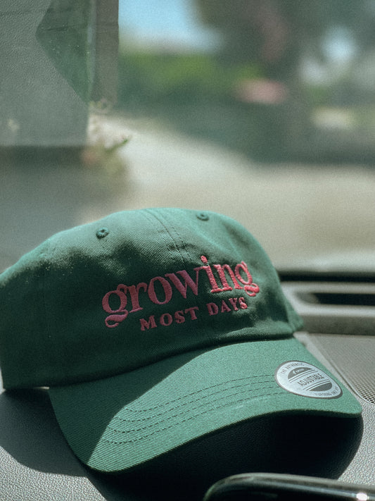 Growing Most Days Dad Cap