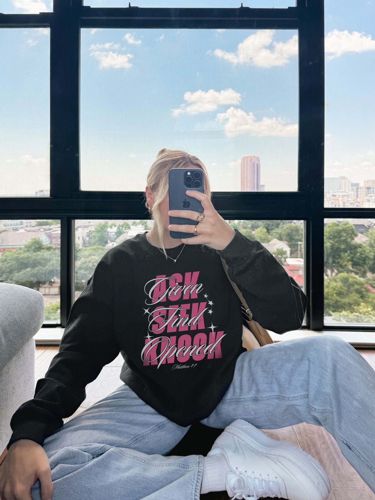 Ask Seek Knock Sweatshirt
