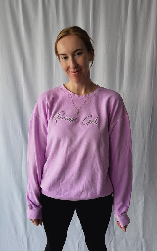 Praise God - Comfort Colors Unisex Sweatshirt