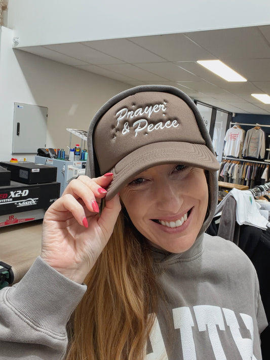 Prayer & Peace - Trucker Cap in Walnut
